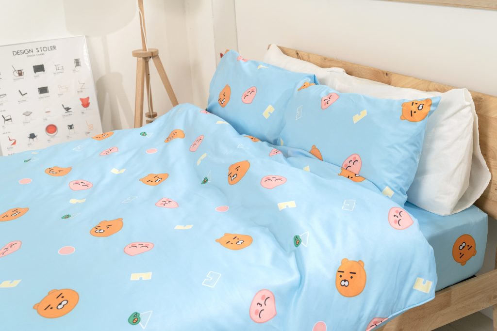 Kakao Friends萊恩&桃子天絲TENCEL床包_00