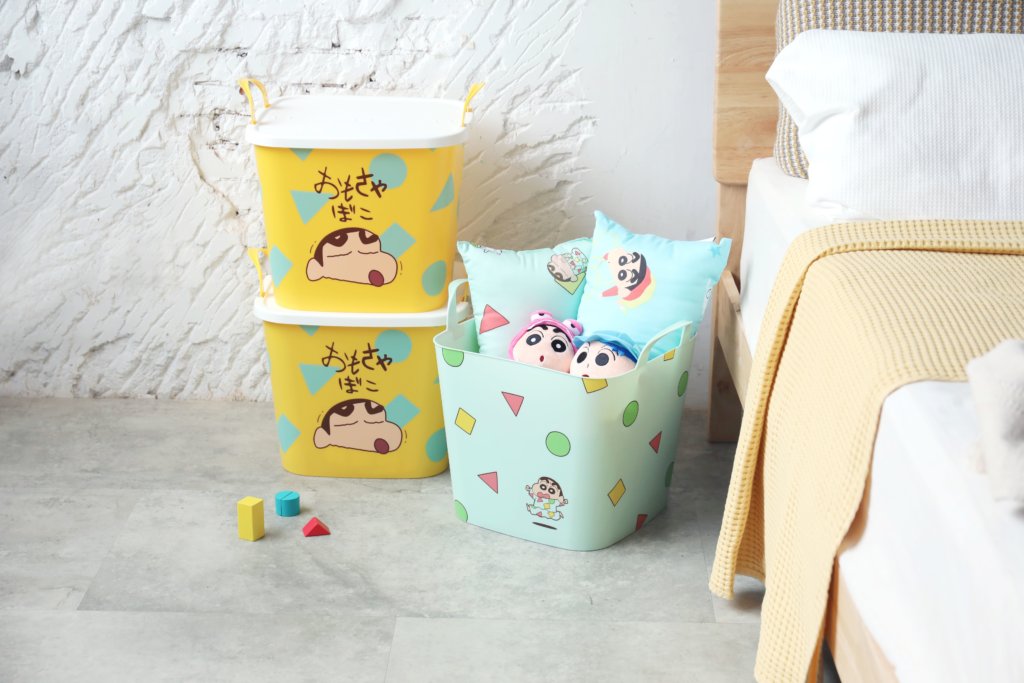 蠟筆小新塑膠收納籃_00