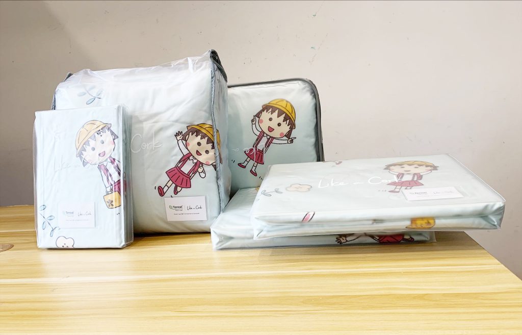 櫻桃小丸子100天絲寢具組00