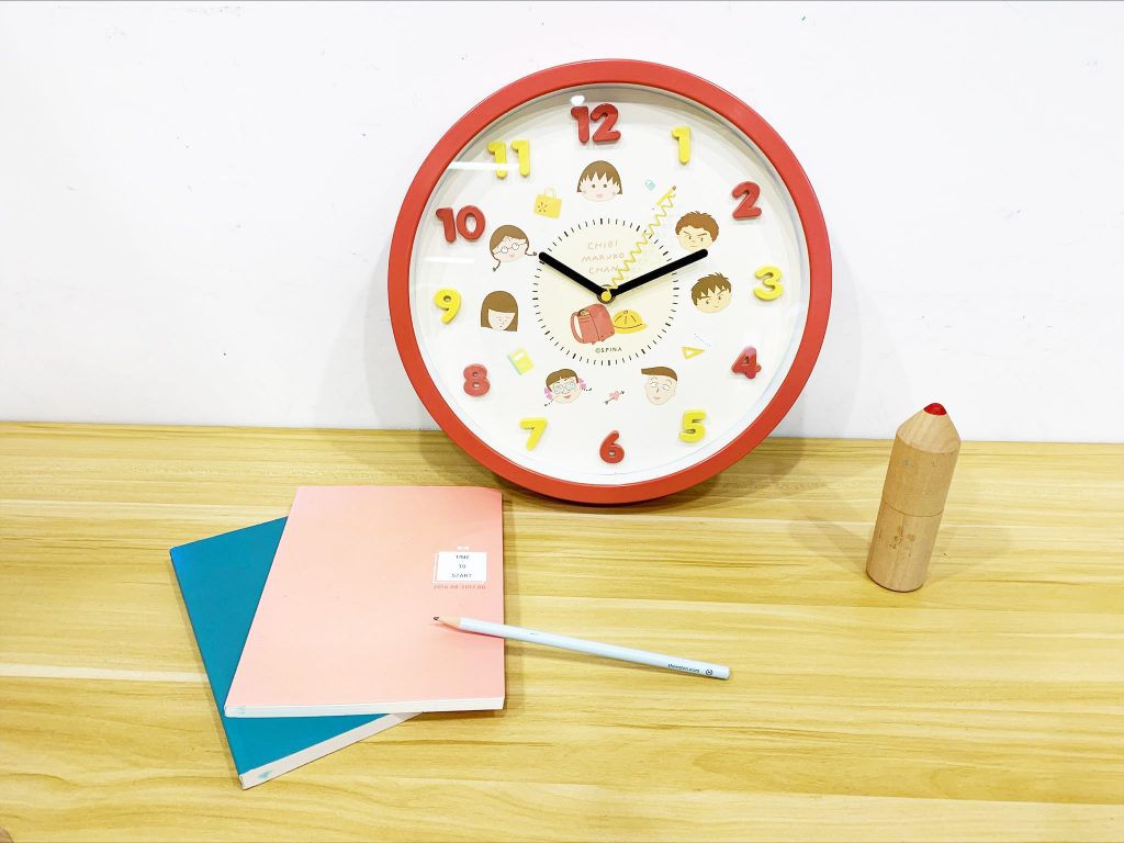 櫻桃小丸子立體數字靜音時鐘0