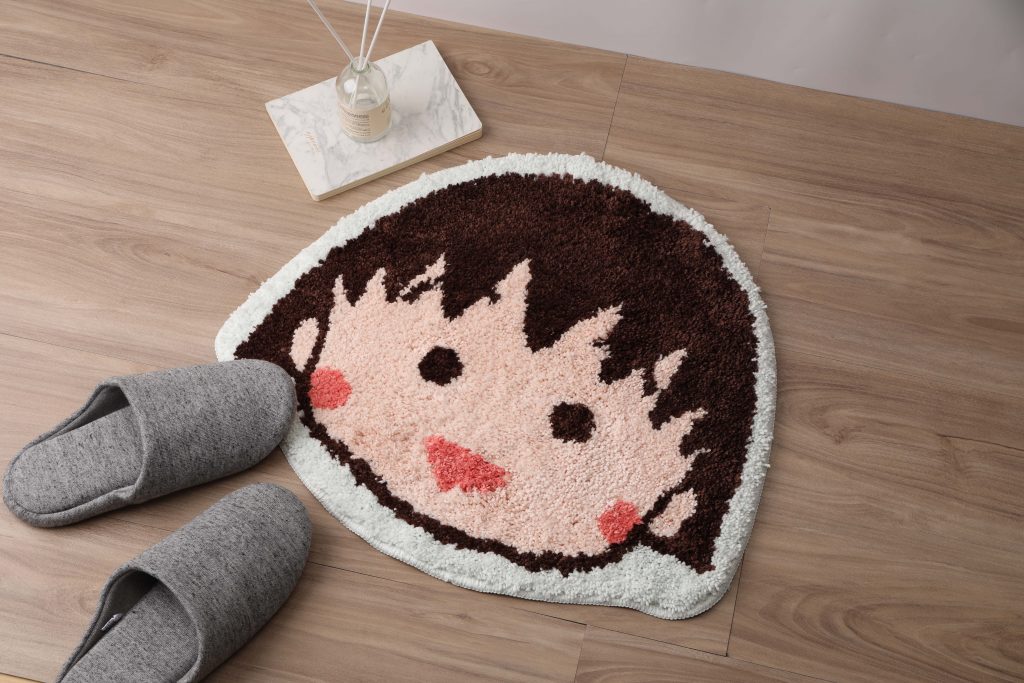 櫻桃小丸子造型腳踏墊0